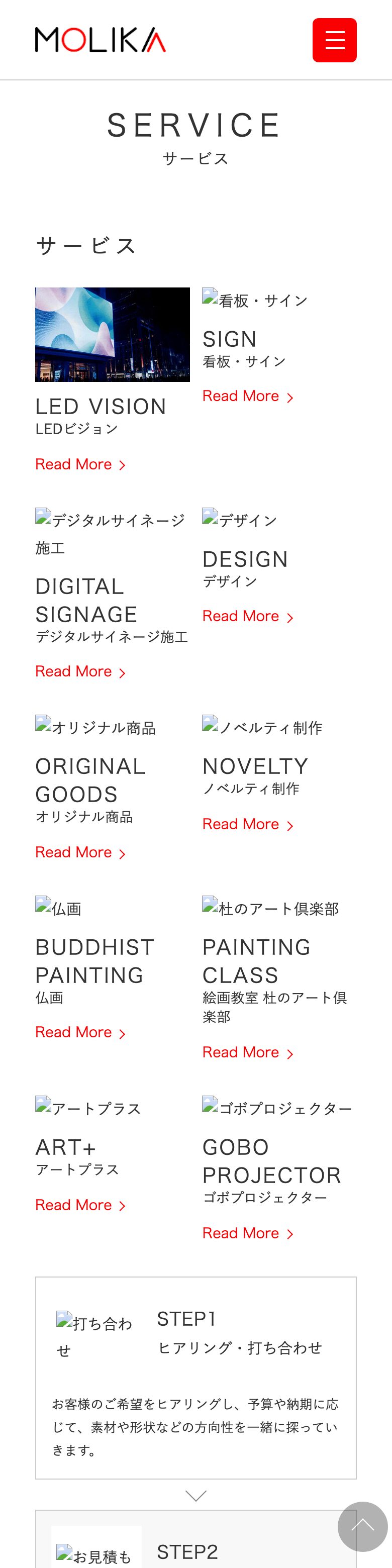 MOLIKA（モリカ） SP表示